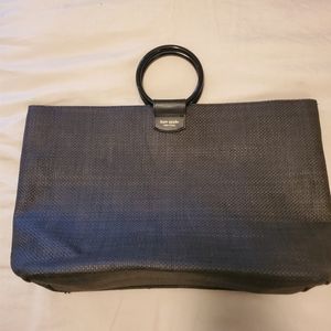 Kate Spade Tote Beach Bag Circle Handle Black